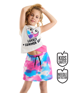 Heart Girl Crop-Top&Skirt Set - MSHB&G