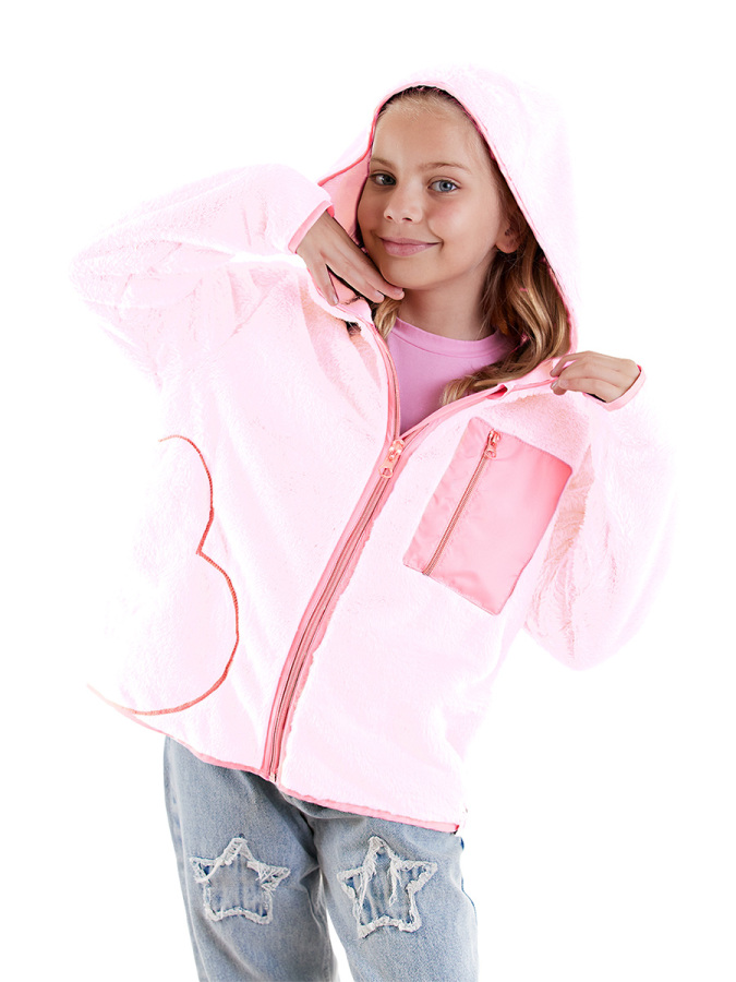 Heart Girl Ultra Soft Fleece Coat - 1