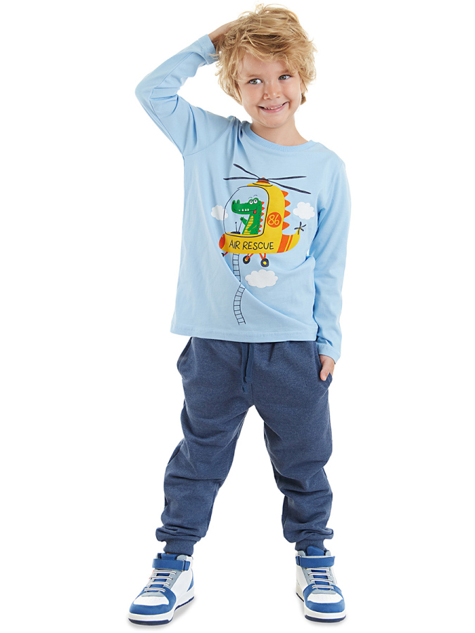 Helicopter Boy T-shirt&Pants Set - 1