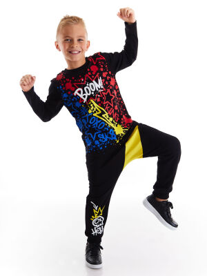 Hey Boom Erkek Çocuk T-shirt Pantolon Takım - 1