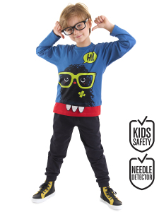 Hi Monster Erkek Çocuk T-shirt Pantolon Takım - Denokids