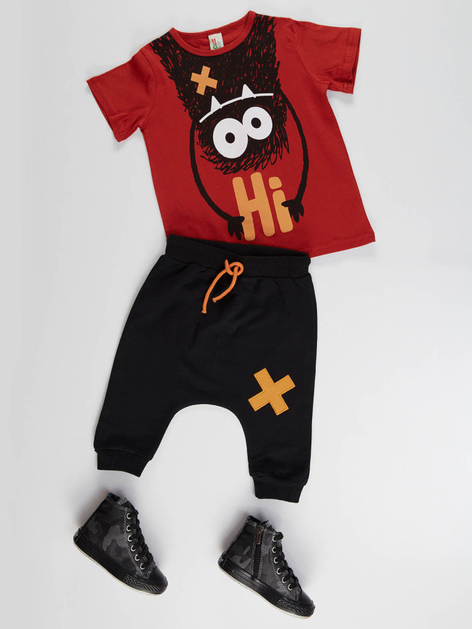 Hi Ponçik Erkek Çocuk T-shirt Şort Takım - 3