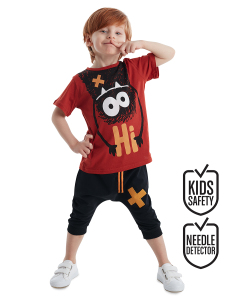 Hi Ponçik Erkek Çocuk T-shirt Şort Takım - Denokids