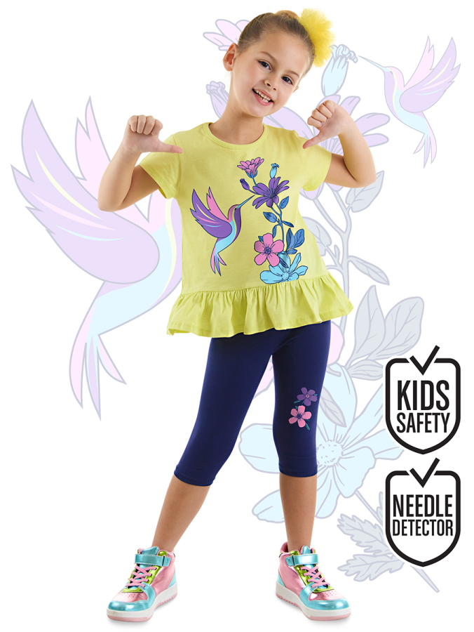 Humming Bird Girl T-shirt&Leggings Set - 1