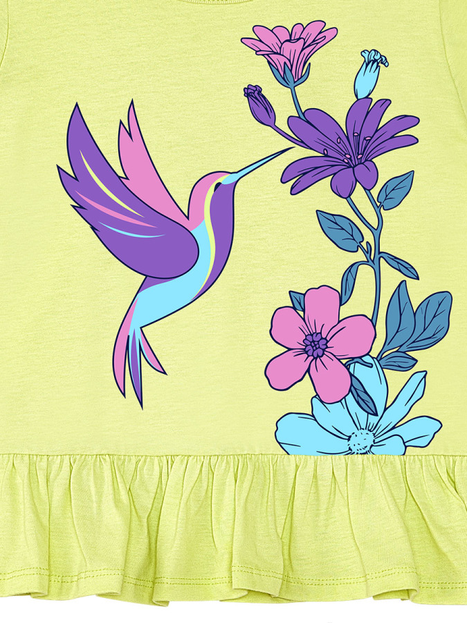Humming Bird Girl T-shirt&Leggings Set - 8