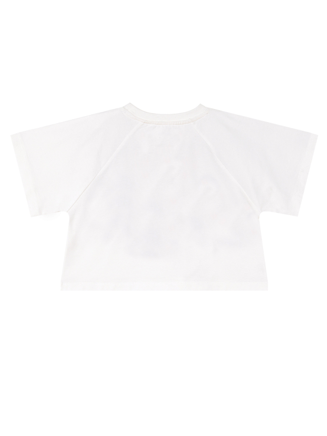 İkiz Ceylan Kız Çocuk Yazlık Crop T-shirt Fırfırlı Şort Takım - 7