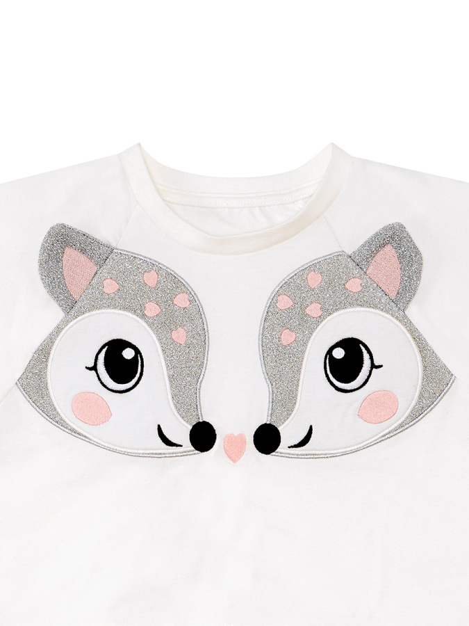 İkiz Ceylan Kız Çocuk Yazlık Crop T-shirt Fırfırlı Şort Takım - 10