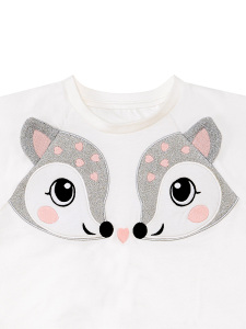İkiz Ceylan Kız Çocuk Yazlık Crop T-shirt Fırfırlı Şort Takım - 8