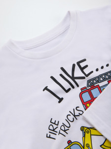 İnşaat Araçları Erkek Çocuk T-shirt Pantolon Takım - 6