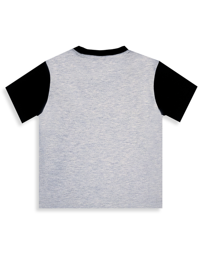 Erkek Çocuk Takım İnşaat Araşları Baskılı T-Shirt Siyah Şort Yazlık Takım - 8