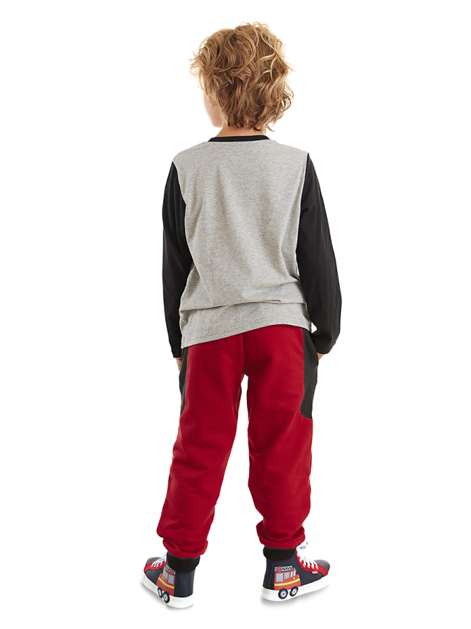 İtfaiye Erkek Çocuk Uzun Kollu T-shirt Pantolon Takım - 3