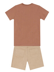 Jeep Mood Boy T-shirt&Twill Shorts Set - Thumbnail