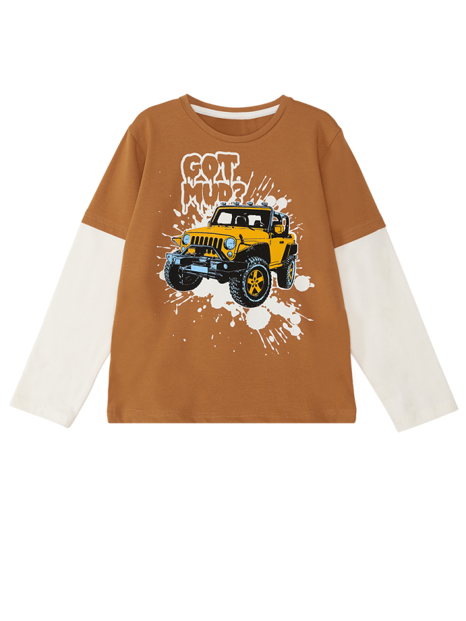 Jeep Mood Brown/Beige Boy Gabardine Set - 10