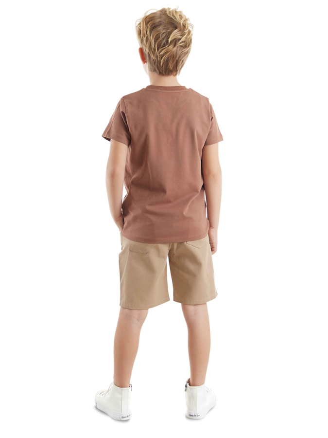 Jeep Mood Erkek Çocuk T-shirt Gabardin Şort Takım - 2