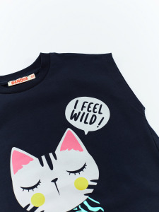 Jungle Cat Girl T-shirt&Leggings Set - 6