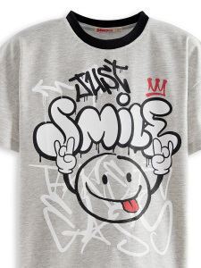Just Smile Erkek Çocuk 2'li T-shirt Takım - 5