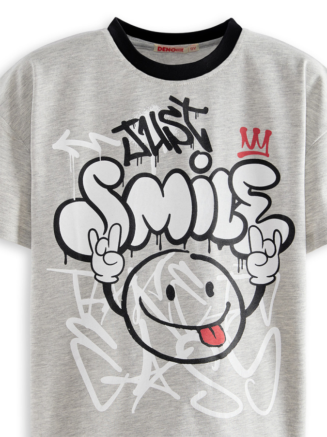 Just Smile Erkek Çocuk 2'li T-shirt Takım - 5