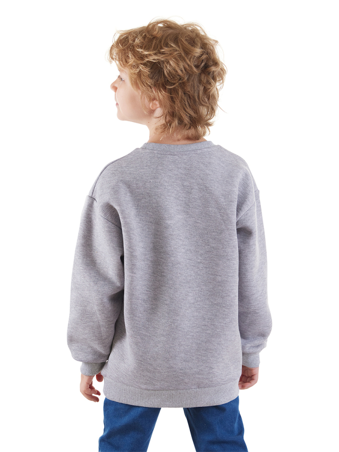 Just Smile Erkek Çocuk Gri Sweatshirt - 2