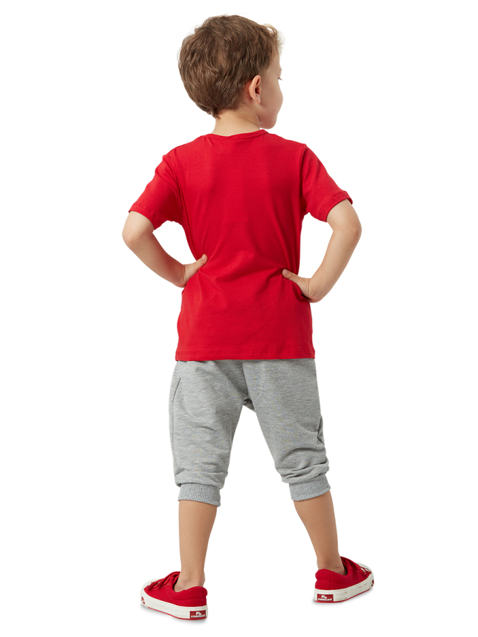 Kahkaha Erkek Çocuk T-shirt Kapri Şort Takım - 2