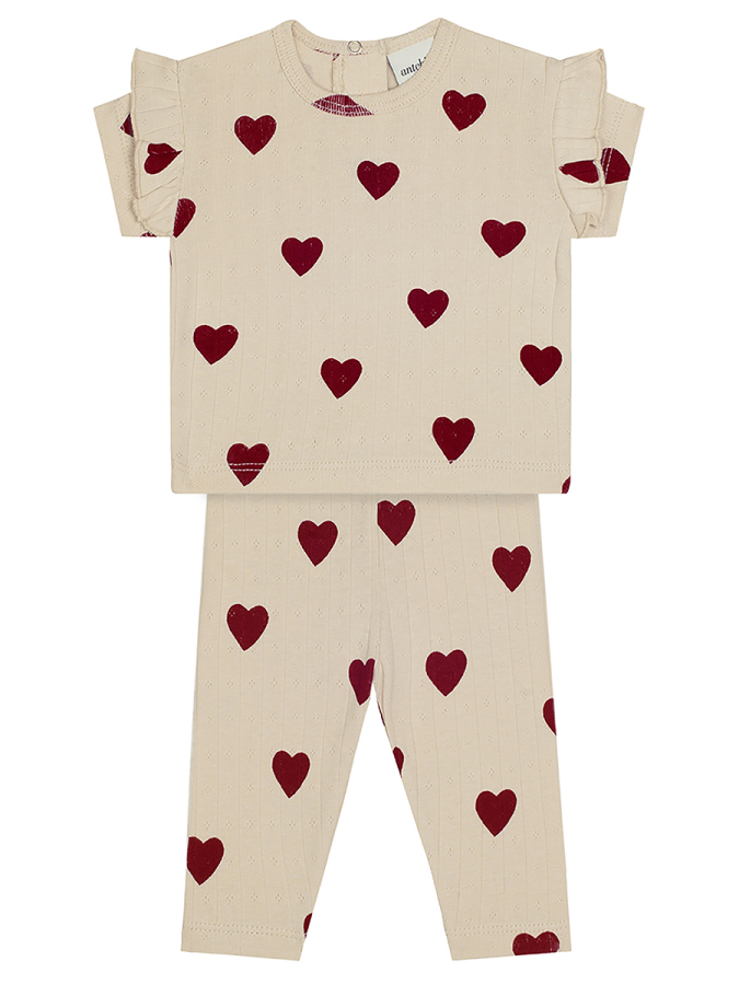 Kalp Jakar Tshirt Tayt Set - 2