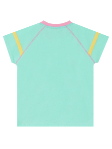 Kalpli Kız Çocuk Yazlık T-shirt Şort Takım - 7