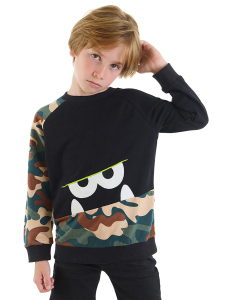 Kamuflaj Canavar Erkek Çocuk Sweatshirt - MSHB&G