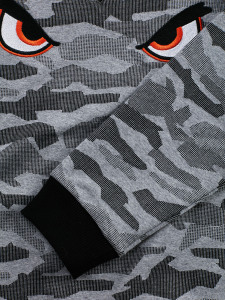 Kamuflaj Kapişonlu Erkek Çocuk Sweatshirt - 7