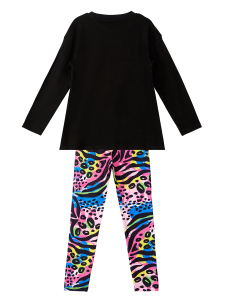 Kanatlı Şimşek Kız Çocuk T-shirt Tunik Tayt Takım - 9