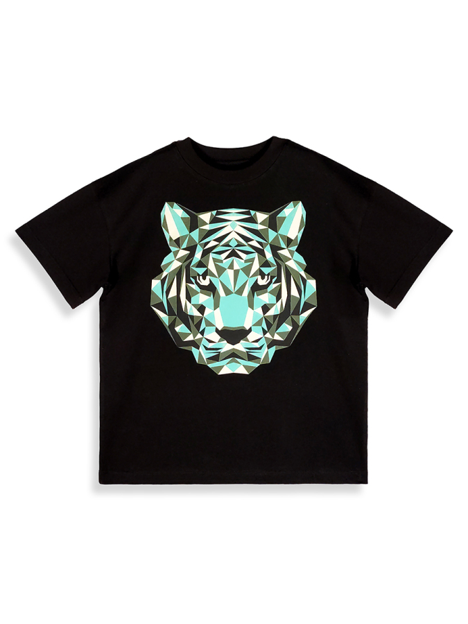 Erkek Çocuk Takım Kaplan Baskılı %100 Pamuk T-Shirt Şort Yazlık Takım - 7