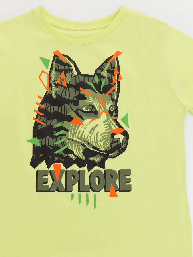 Kaşif Kurt Erkek Çocuk T-shirt Kapri Şort Takım - 6