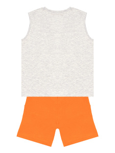 Kaykay Dino Erkek Çocuk Yazlık Kolsuz T-shirt Şort Takım - 5