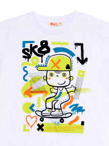 Kaykay Splash Erkek Çocuk Yazlık T-shirt Kapri Takım - 8
