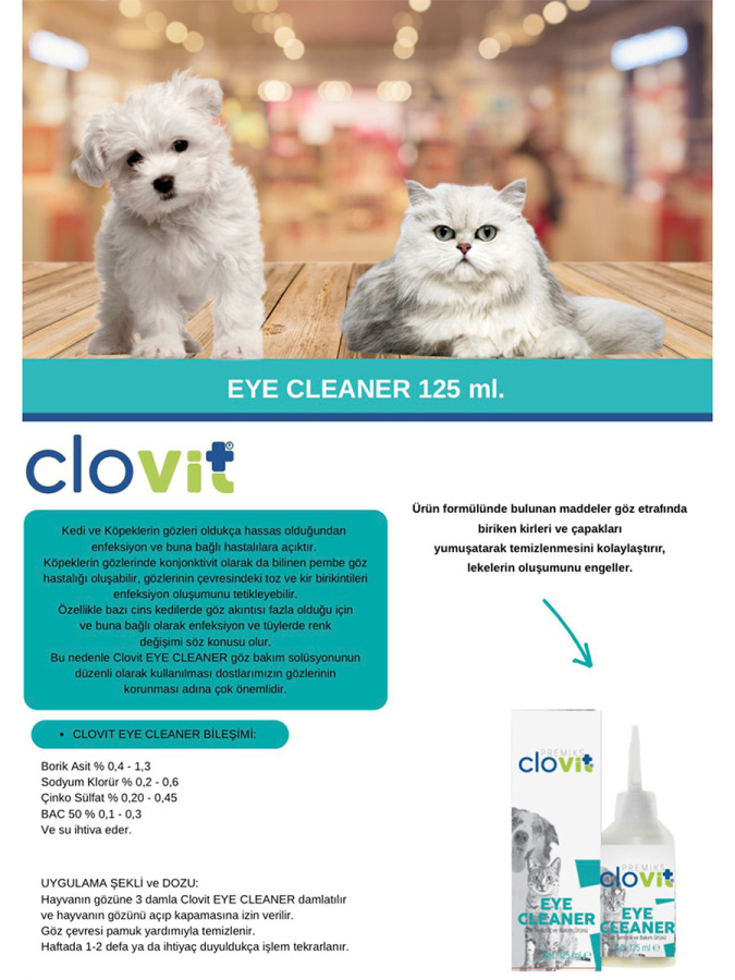 Kedi Kulak ve Göz Temizleme Bakım Seti 2’li - 2