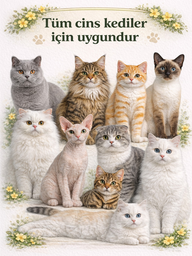 Kedi Multivitamin & Aminoasit Takviyesi – Yavru, Yetişkin, Hamile ve Yaşlı Kediler İçin 90 Tablet - 5