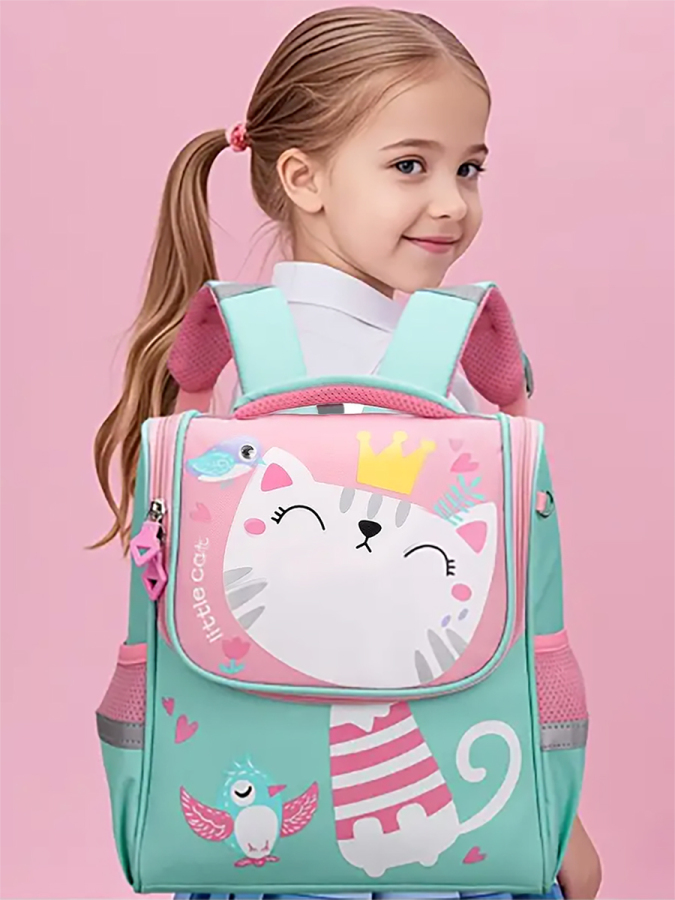 Kedicik Kız Çocuk Okul-Anaokul Sırt Çantası - 4