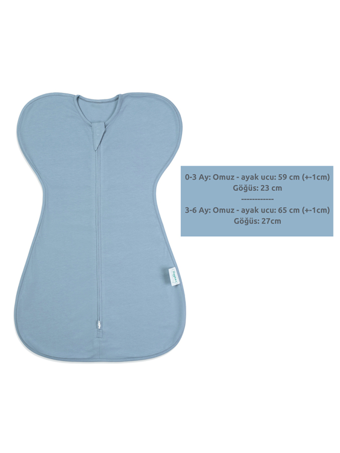 Kelebek Kundak Uyku Tulumu - 0,3 Tog - Buz Mavisi - 4