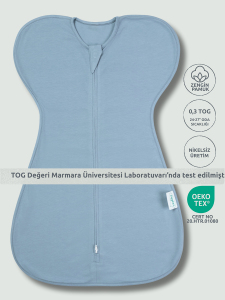 Kelebek Kundak Uyku Tulumu - 0,3 Tog - Buz Mavisi - Zuppers