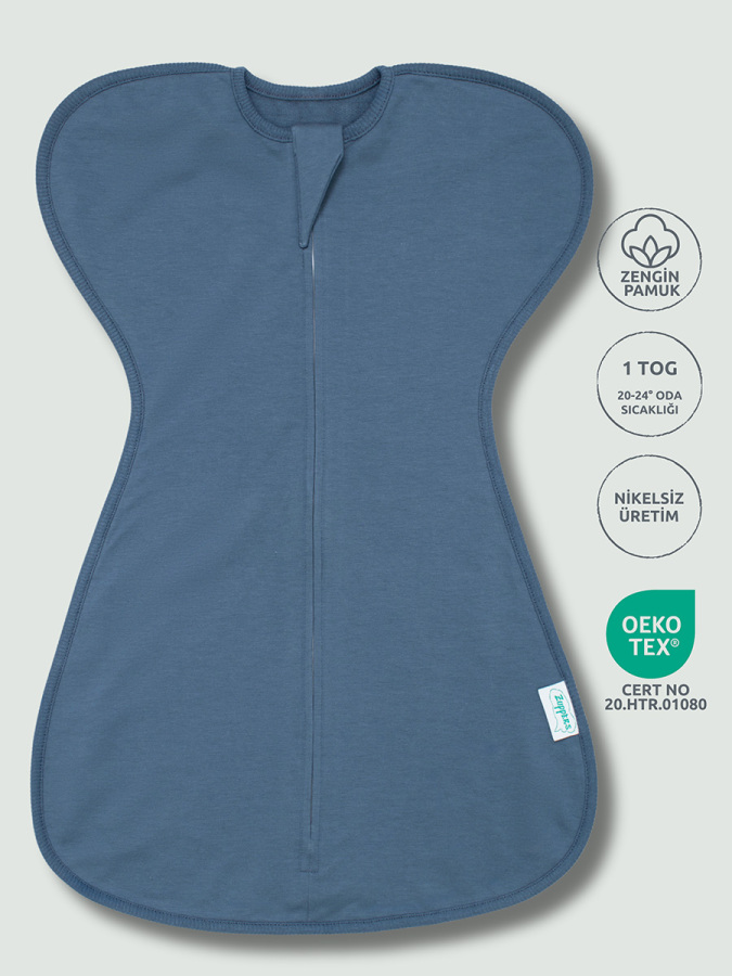 Kelebek Kundak Uyku Tulumu - 1 TOG - Indigo - 1