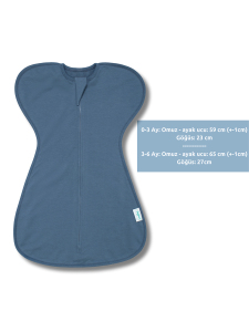 Kelebek Kundak Uyku Tulumu - 1 TOG - Indigo - 4