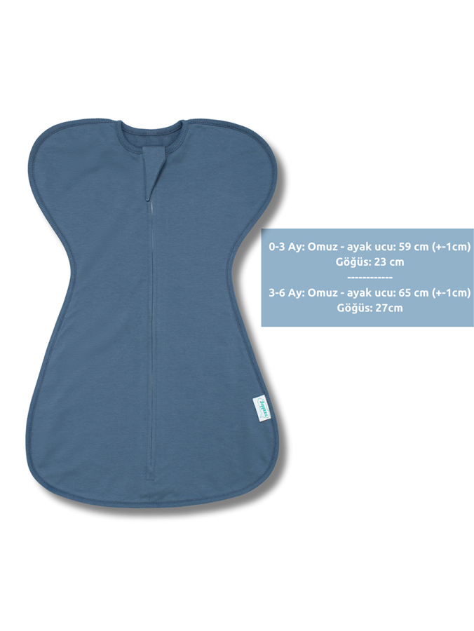 Kelebek Kundak Uyku Tulumu - 1 TOG - Indigo - 4