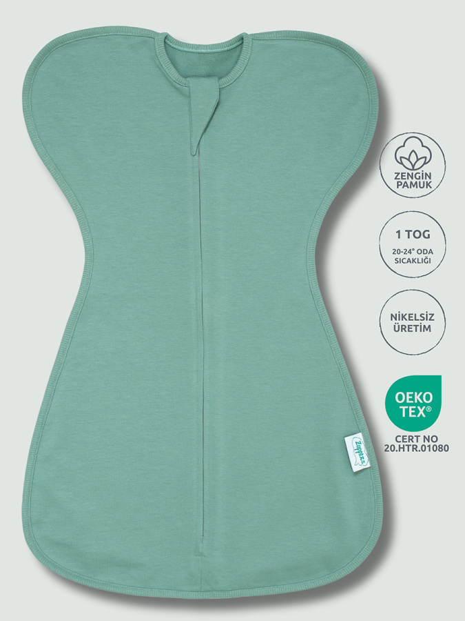 Kelebek Kundak Uyku Tulumu - 1 TOG - Mint - 1