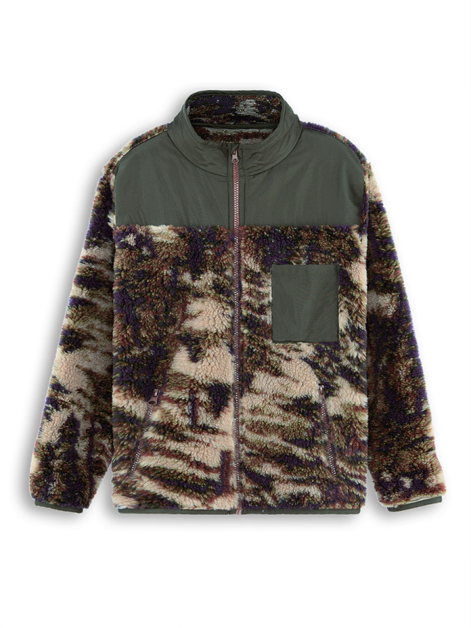 Khaki Boy Plush Coat - 3