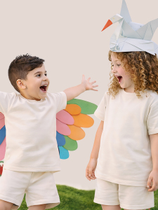 Kids Unisex T-shirt Off White Oversize - MSHB&G