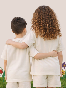 Kids Unisex T-shirt Off White Oversize - 2