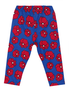 Fırfırlı Kırmızı Gelincik Kız Çocuk Yazlık T-shirt Tayt Takım - 8