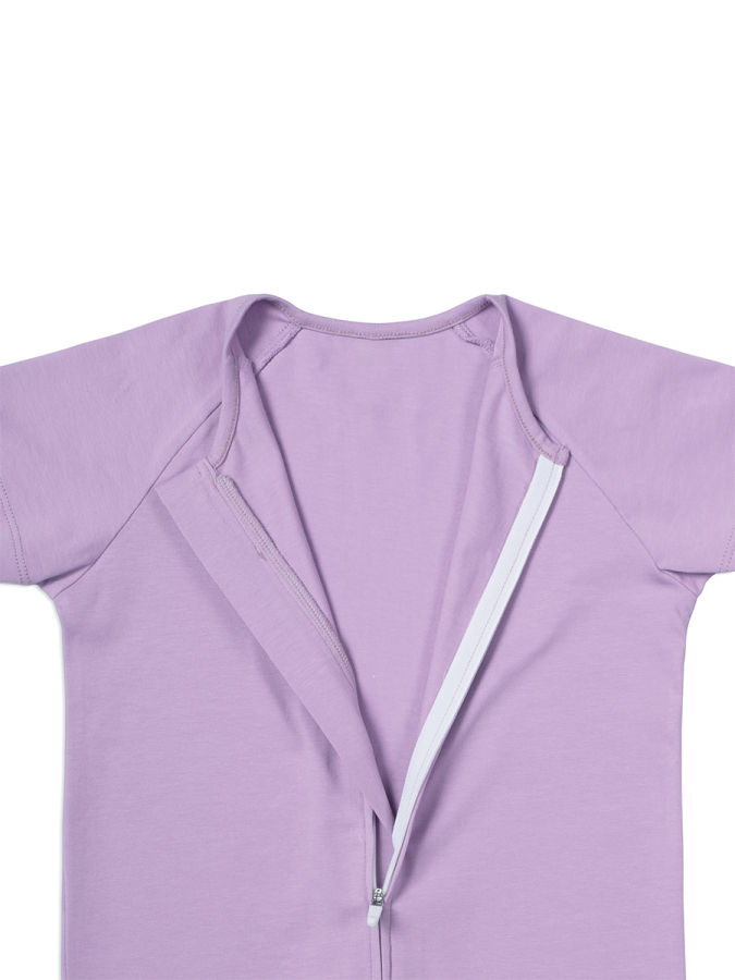 Kısa Kollu Yazlık Çocuk Uyku Tulumu 0,3 TOG Leylak - 5