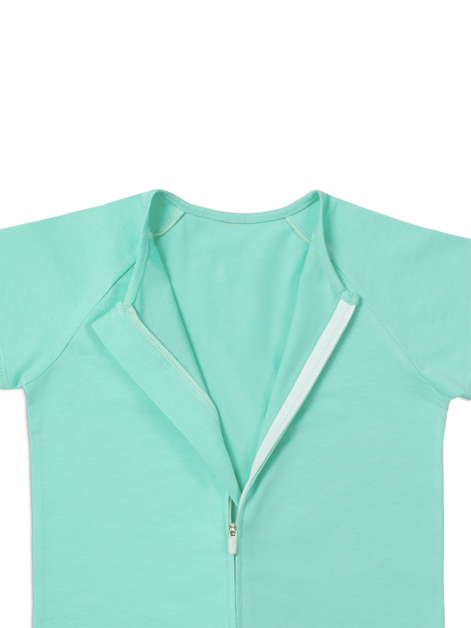 Kısa Kollu Yazlık Çocuk Uyku Tulumu 0,3 TOG Yeşil - 3