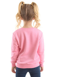 Kitten Girl Pink Sweatshirt - Thumbnail