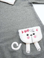 Kitten on Pocket Girl Dress - Thumbnail