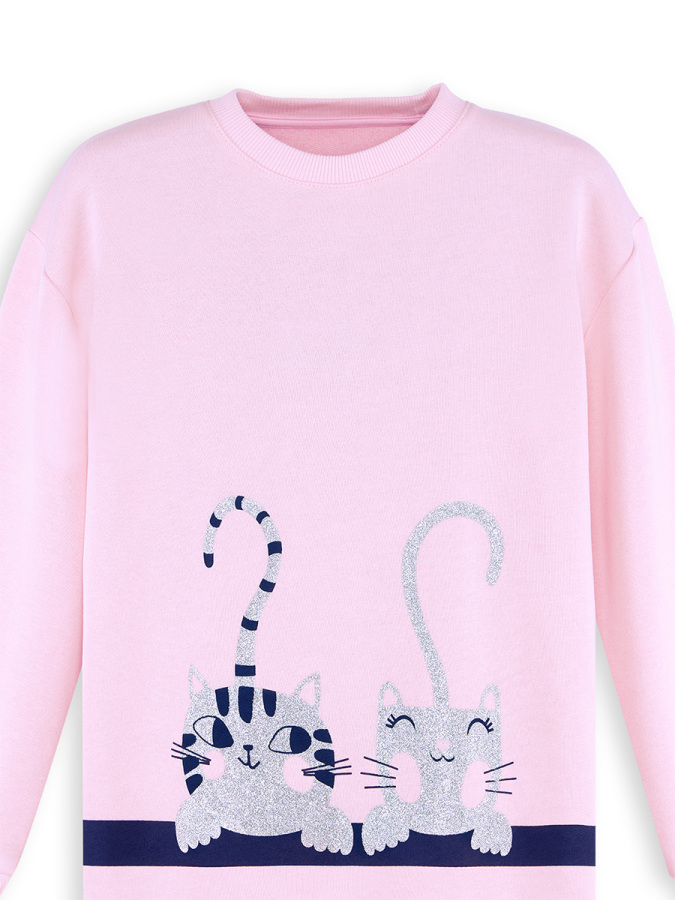 Kitties Girl Pink Tracksuit - 5